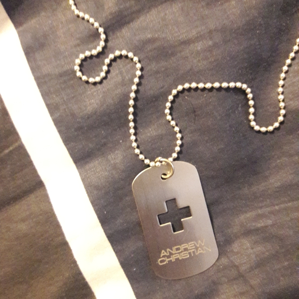 Andrew Christian Dogtag Necklace